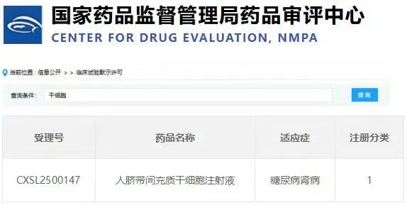 人臍帶間充質(zhì)干細胞注射液 人臍帶間充質(zhì)干細胞注射液