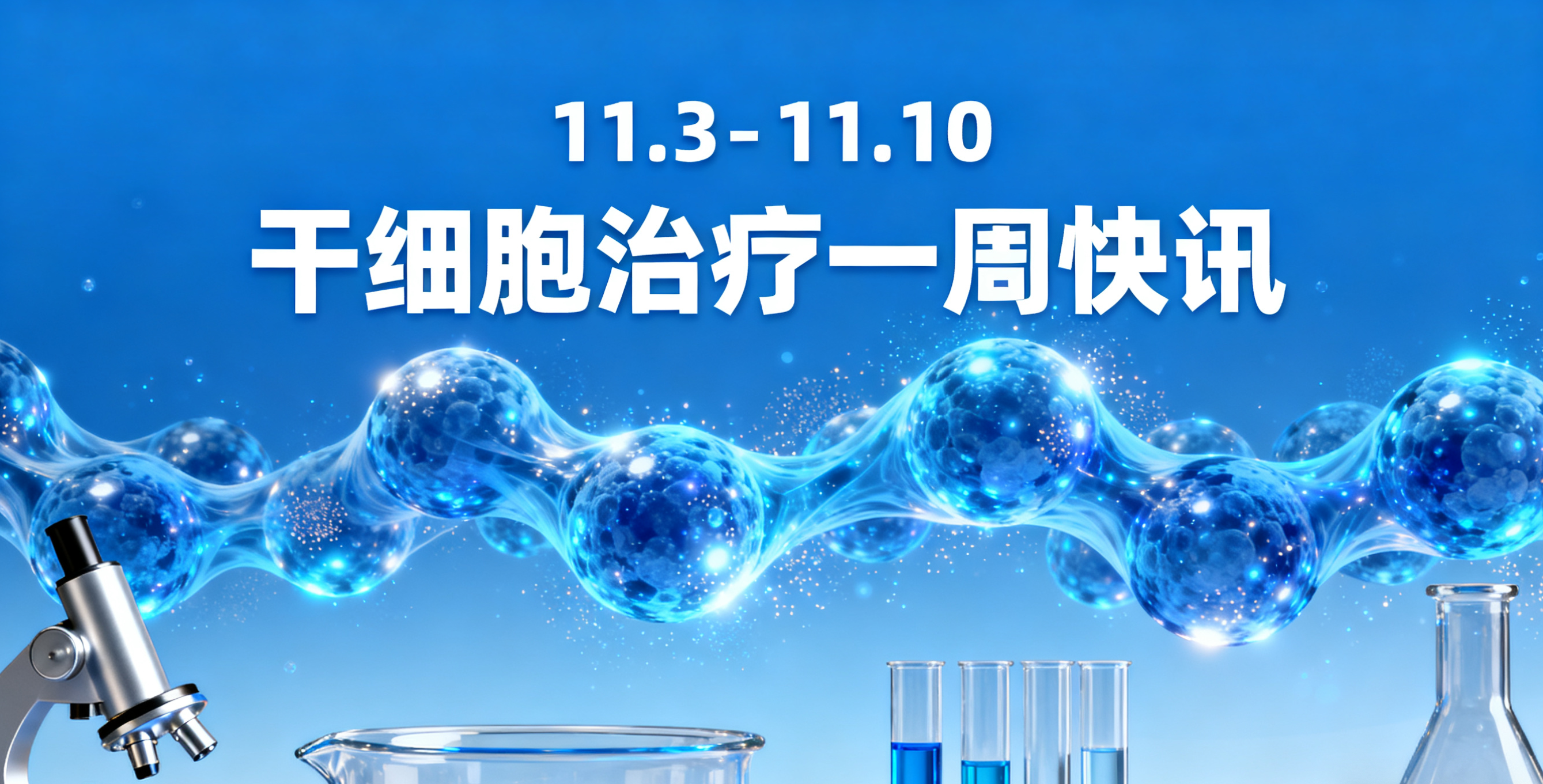 11.3-11.10干細胞治療一周快訊|?醫保+臨床+招募，8大事件全覽